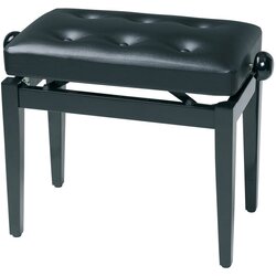 Gewa PIANO BENCH (130.300) sint. koža drvena stolica-crna boja visoki sjaj Cene