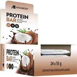 Atombody Protein Bar, 24 x 55 g - Coconut & White Chocolate Cene