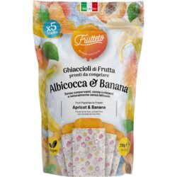  Ghiaccioli di Frutta - Banana e Albicocca - 250 g Cene