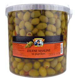 Il Capitano Zelene masline punjene paprikom, 4kg Cene