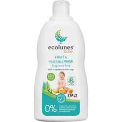 ecolunes Baby - Sredstvo za pranje sadja in zelenjave, brez dišav - 500 ml Cene