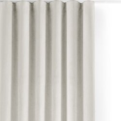 Filumi Kremno bela žametna zavesa za delno zatemnitev 265x175 cm Velto – Cene