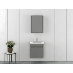 Hanah home amore 55 - set kupatilske nameštaja u mat sivoj boji (2 komada) Cene