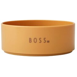 Design Letters senf žuta dječja zdjelica Mini Boss, ø 11 cm Cene