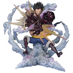 Tamashii Nations Action Figure One Piece - S.H. Figuarts - Monkey D. Luffy Gear 4 - Leo Bazooka Reissue Cene