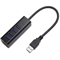 Asonic 4port USB 3.0,Tip A,aluminijsko kuć. crno Cene