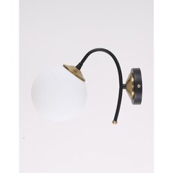 Squid Lighting Črna/bela stenska svetilka ø 15 cm Yoyo – Cene