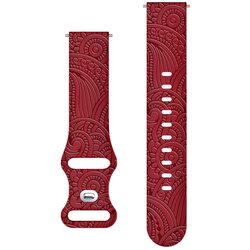 Carven Pattern silikonska narukvica za sat 20mm - Red Cene