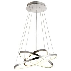 Candellux luster/visilica-lune viseća lampa 50 okrugla trostruka 60W led 4000K hrom Cene