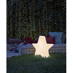 New Garden Stoječa svetilka bela 45 cm vključno s polnilno sončno RGBW LED - Nova Cene