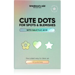 breakout + aid Cute Dots For Spots and Blemishes lokalna njega protiv akni sa salicilnom kiselinom 48 kom Cene