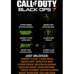 CoD Website Call of Duty: Black Ops 7 Exclusive Monster Energy Full Set Pack (DLC) (PS4/PS5/XBOX ONE/XBOX SERIES X/PC) Official Website Key GLOBAL Cene