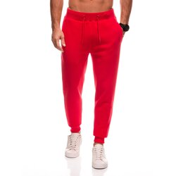 Edoti BASIC men's uniform sweatpants joggers - red Cene
