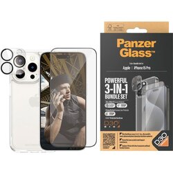 PanzerGlass 3-in-1 Bundle Set iPhone 15 Pro Cene