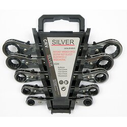 Silver 5 Delni Set viličasto-obročnih ratchet ključev z ragljo 6-22mm, (20373393) Cene