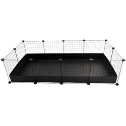 CC Modular cage 4x2 145 x 75 cm black Cene