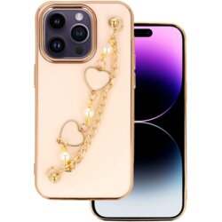 Trendy silikonski ovitek z zapestnico za samsung galaxy S20 fe G780 - roza s srčki Cene