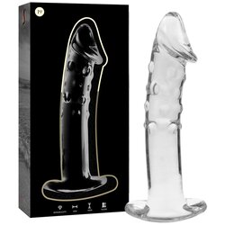 Ibiza Nebula Model 19 Dildo Borosilicate Glass 18.5x4cm Clear Cene