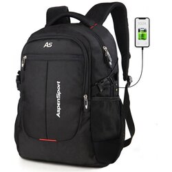 Aspensport Ranac za laptop, 15.1/16", Crni Cene