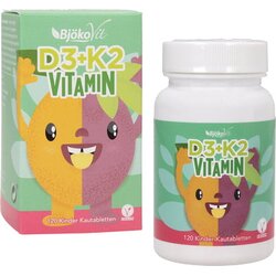 BjökoVit vitamin D3 + K2 žvečljive tablete za otroke Cene
