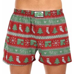 STYX Men's boxer shorts art classic oversized rubber Christmas knitted Cene