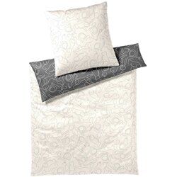 Elegante POSTELJNINA CATS 140/200 cm mako saten krem barve Cene