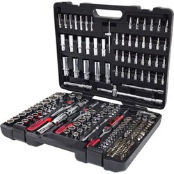 Ks Tools set gedora, bitova i nasadnih ključeva 1/4"+3/8"+1/2" Hrome plus 195 kom 918.0795 Cene