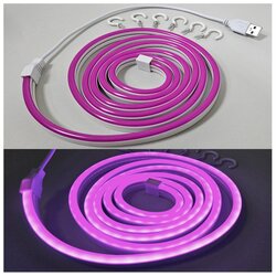Neon led fleksibilna traka 5V usb, 1,8 m, ljubičasta Cene