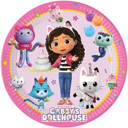 Gabby's Dollhouse Gabi hiša za punčke - papirnati krožniki - 23 cm- 8 kosov Cene