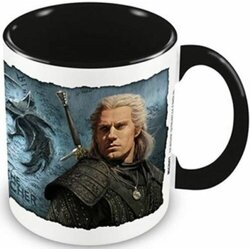 Pyramid the witcher (bound by fate) black inner c mug skodelica Cene