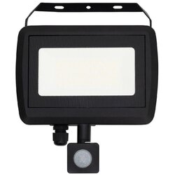 Home Reflektor, LED, sa detektorom pokreta, 50 W, 4000 lm, IP65 - FLL PIR 50, Crni Cijene
