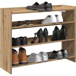 vidaXL stalak za cipele boja hrasta 80x25x62 cm konstruirano drvo Cijene