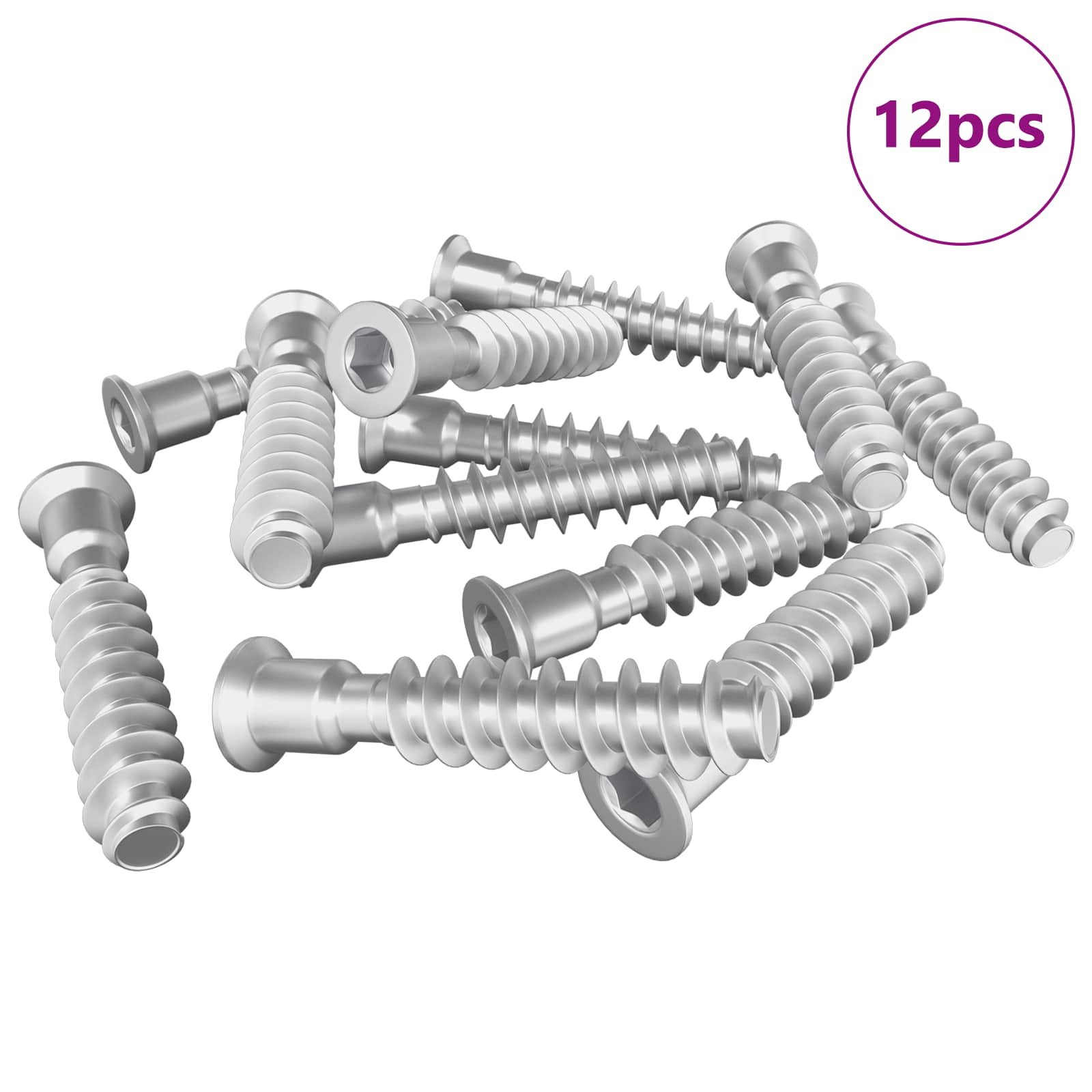 vidaXL Šefasta vijak 12 pcs srebrna M7 x 40 mm Jeklo, (5000163806) Cene