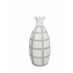  VAZA 17*39CM CHECK CERAMIC BIANCO Cijene
