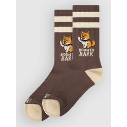 American Socks Born To Bark - Mid High Nogavice beige & blue Cene