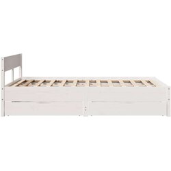 vidaXL okvir kreveta bez madraca bijeli 140 x 190 cm masivna borovina Cijene