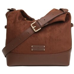 Fancy Metal Goods Ltd Alice Wheeler - Torba - Suede Kensington, Crossbody, Chocolate, large Cene