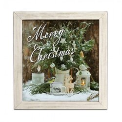 PANEL Panel, blind ram, sa okvirom, Merry Christmas, 30x30cm ( 740018 ) Cene