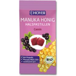 HOYER Organske Manuka medene pastile za grlo Cassis Cene