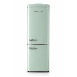 Ravanson LKK-315RM Retro Fridge 597 mm x 707 mm x 1943 mm | 315 l | Total No Frost | Energy Class E | mint Cene