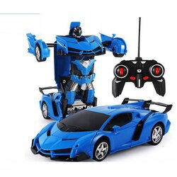 Lean_Toys Avto Robot Transformer + daljinski upravljalnik modra Cene