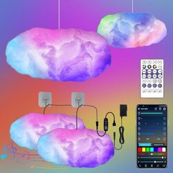 LICHASER 2x RGB LED oblak luč z aplikacijo Cene