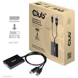 Club3d DisplayPort to Dual Link DVI-D HDCP OFF version Active Adapter M /F for Apple Cinema Displays Cene