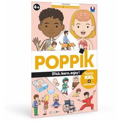Poppik Edukativni poster s nalepnicama Otkrića Ljudsko telo 4+ Cene
