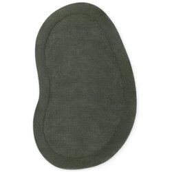Villeroy Boch Temno zelena ročno tkana preproga iz mešanice volne 125x200 cm Kari Organic – Cene