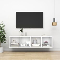 vidaXL Zidni TV ormarić bijeli 37 x 37 x 142,5 cm od iverice Cijene