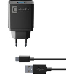 Cellular Line cellularline reiselader-set 10W usb c bl usb type-a inkl. kabel für usb type-c Cene
