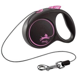Flexi Black Design XS uže 3 m roza Cene