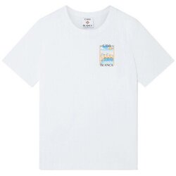 Casablanca Majice s kratkimi rokavi BEACH CLUB TSHIRT WHITE Bela Cene
