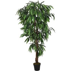 vidaXL Umetni mangovec 600 listov 150 cm zeleno Cene